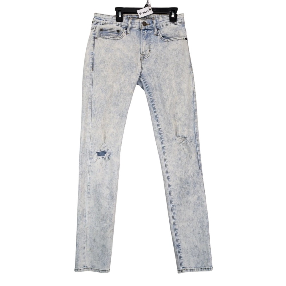 American Eagle Outfitters Extreme Flex Skinny Jeans Mens 28x32 Distressed Light